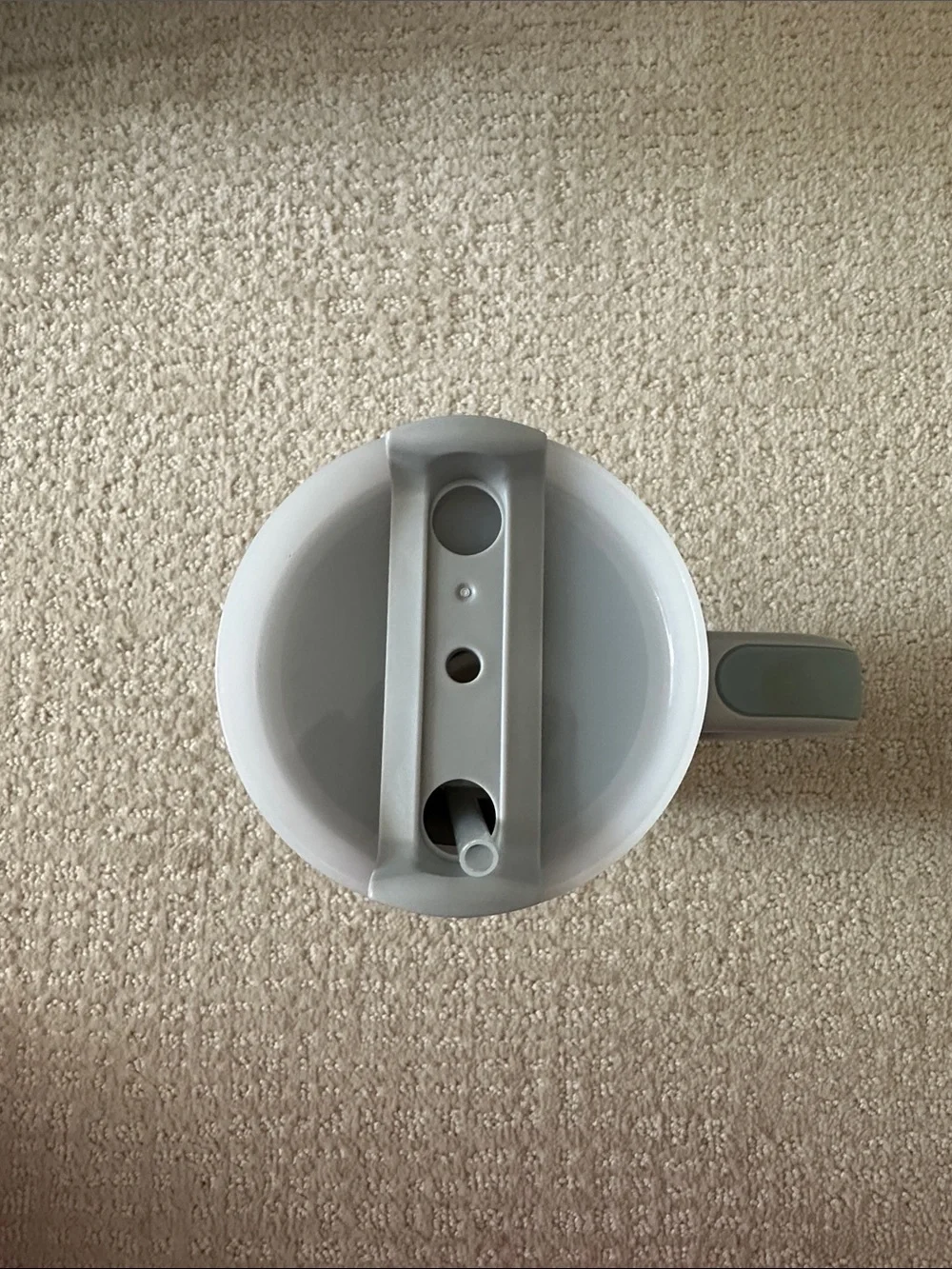 Stanley Matte Gray Travel Tumbler with Handle and Straw